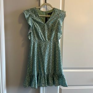 NWT sea foam green dress with ruffles